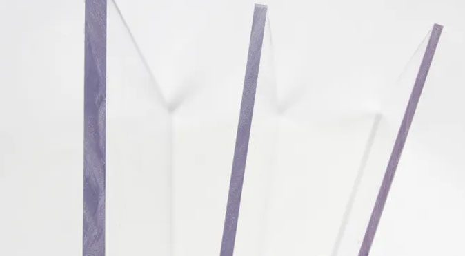 Close-up Image Of Three Clear Plastic Panels